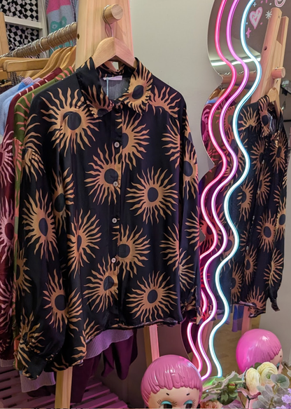 The Edit - Black and Brown Sun Shirt