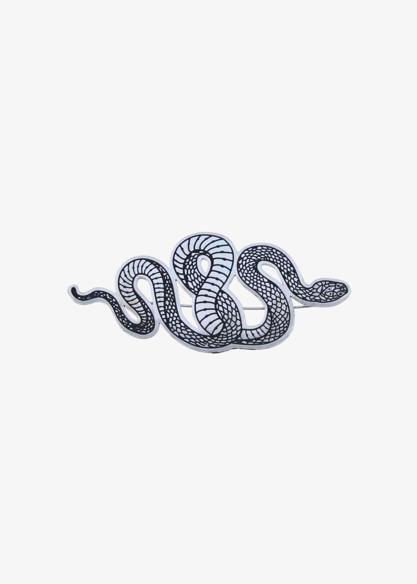 The Edit - Silver Snake Brooch