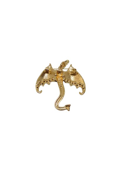 The Edit - Purple, Green & Yellow Dragon Brooch