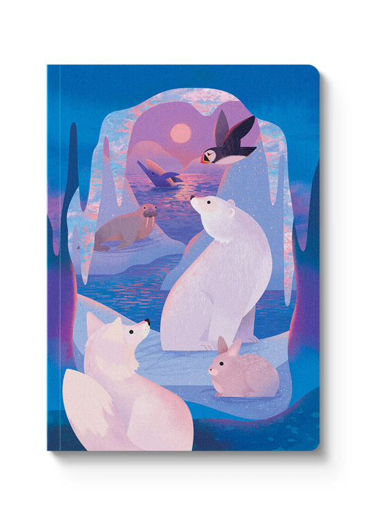 Ohh Deer - Animals of the Arctic Paperback A5 Notebook