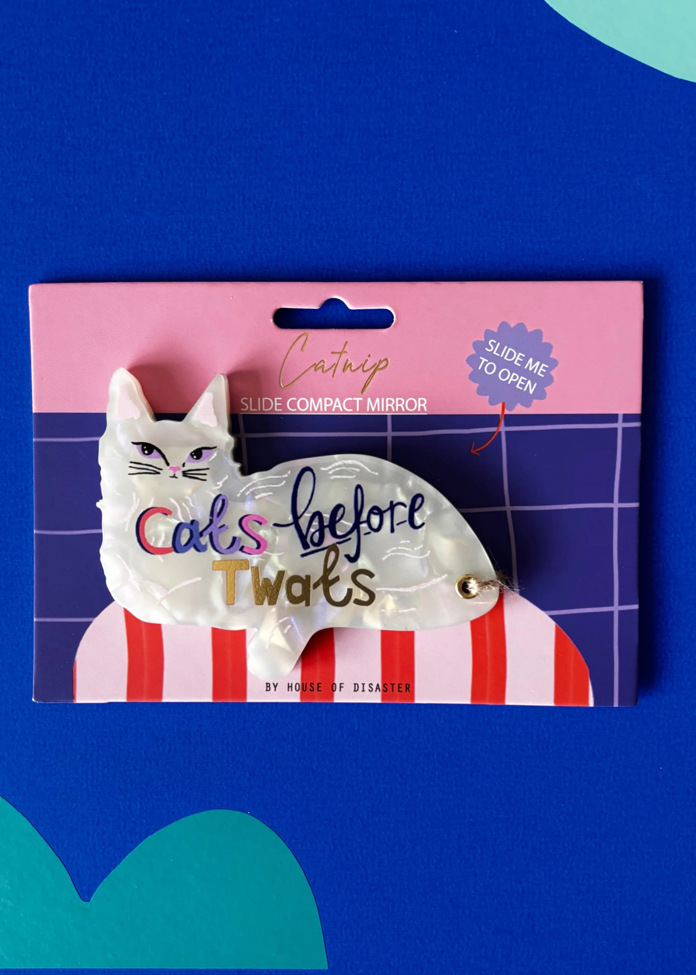 House of Disaster - Catnip 'Cats Before T**ts' Compact Mirror