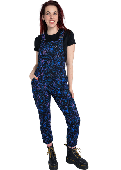 Rebel Romance - Celestial Dreams Stretch Twill Dungarees