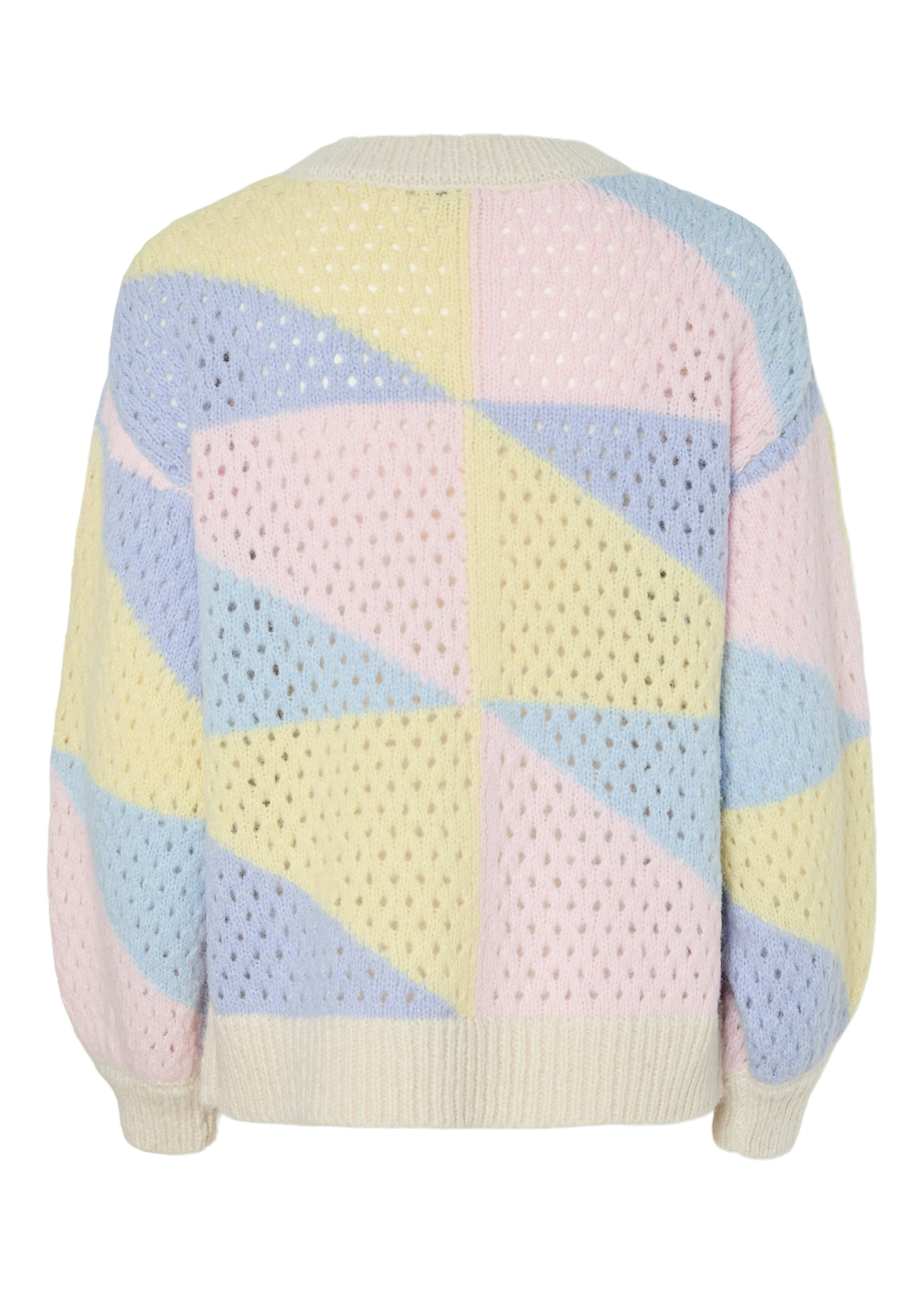 Pieces - Pastel Colour Block Cardigan