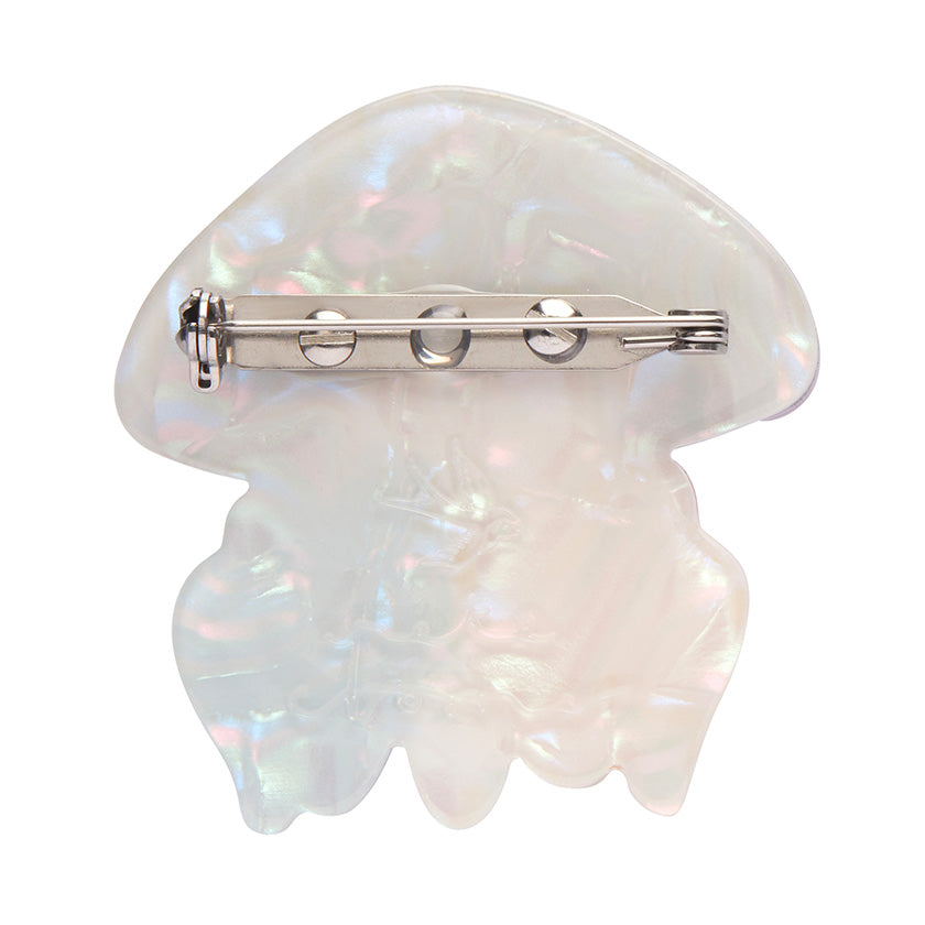ErstWilder x Pete Cromer - The Whimsical White Spotted Jellyfish Brooch