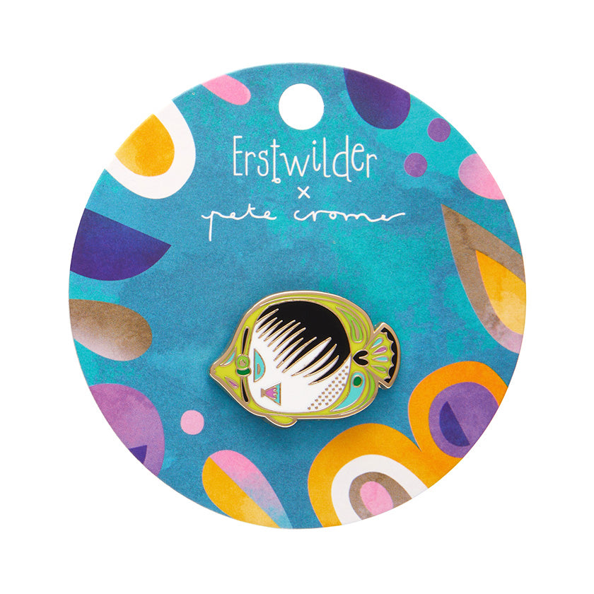 Erstwilder x Pete Cromer - The Bedazzling Butterflyfish Enamel Pin