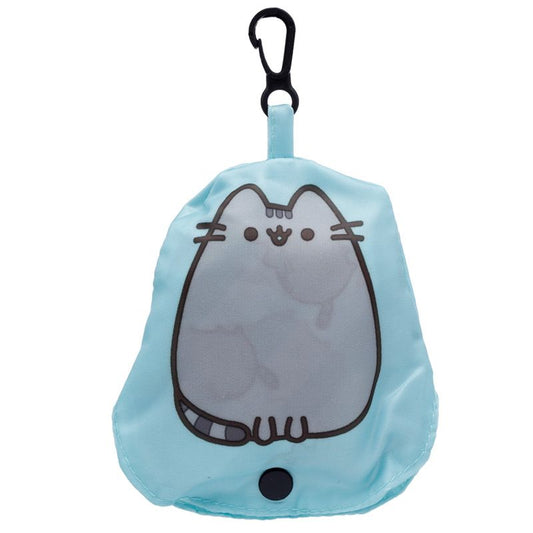 Puckator - Foldable Reusable Pusheen Cat Blue Shopping Bag
