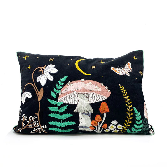 House of Disaster - Forage Black Velvet Cushion