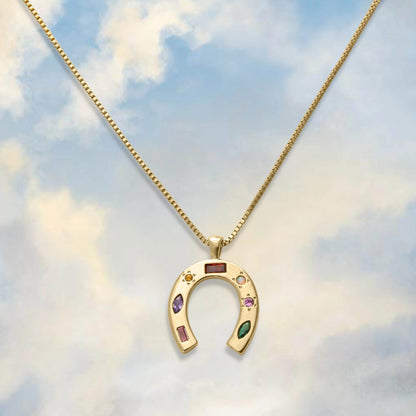Junk Jewels - Kaleidoscope Lucky Charm Necklace