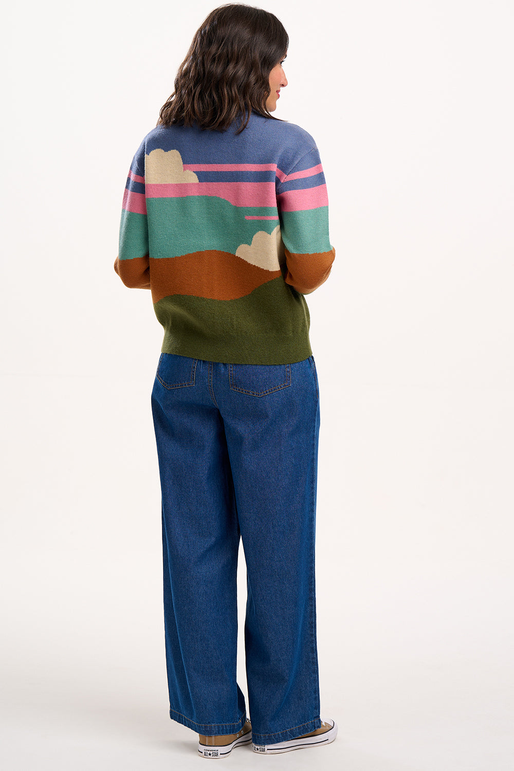 Sugarhill Brighton - Solana Cloudy Hills Knitted Bomber Cardigan