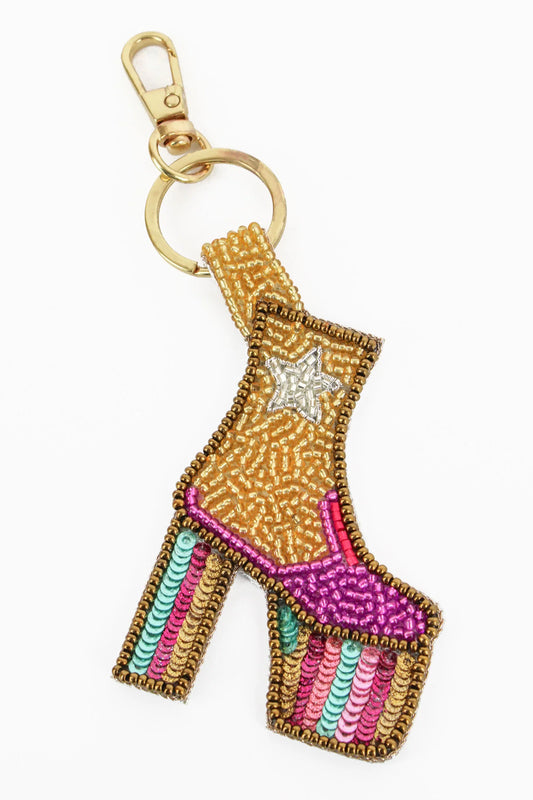 My Doris - Beaded Dancing Boots Keyring