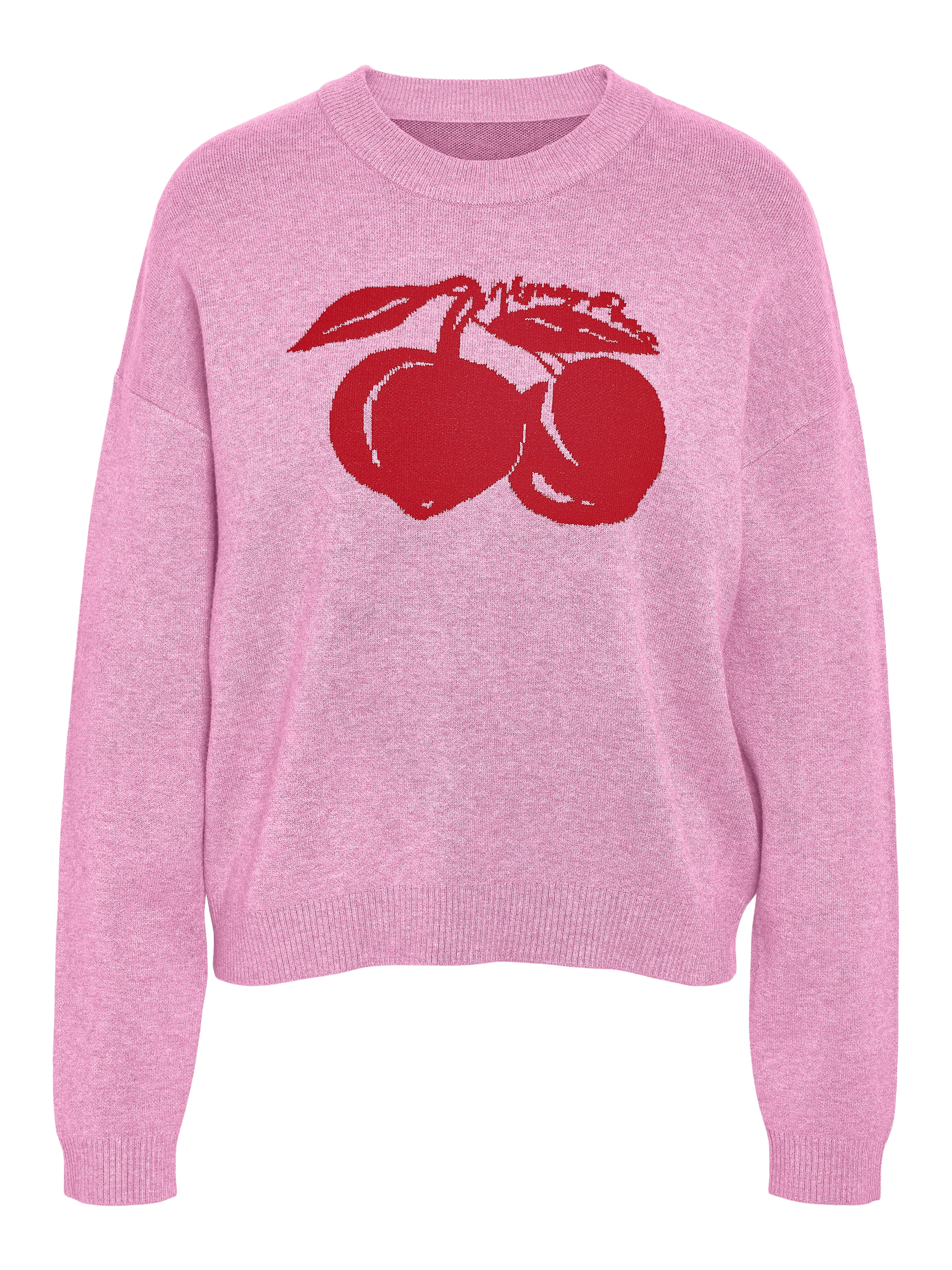 Noisy May Pink Cherry Knit Jumper