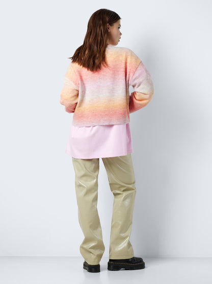 Noisy May - Flamingo Pink Ombre Knit Jumper