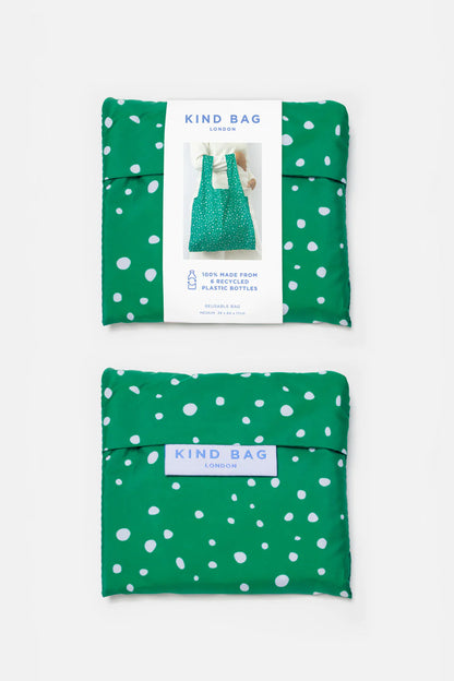 Kind Bag - Teal Polka Dots Reusable Bag