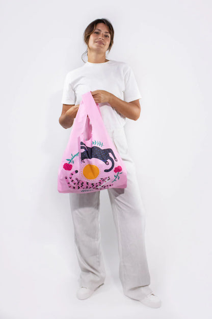 Kind Bag x Amy Hastings - Leaping Cat Reusable Bag