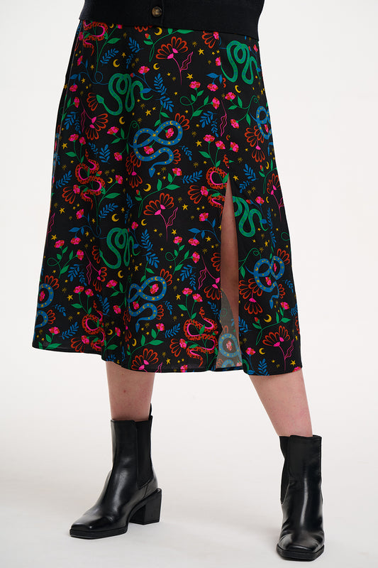 Sugarhill Brighton - Rosalind Floral Snake Skirt