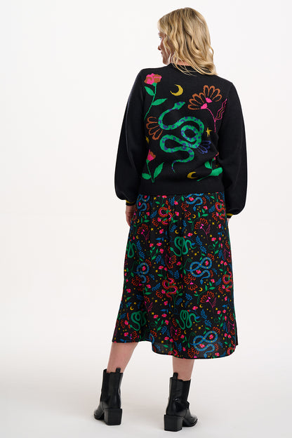 Sugarhill Brighton - Rosalind Floral Snake Skirt