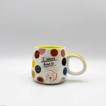 House of Disaster - Small Talk 'I Work Hard' Cup