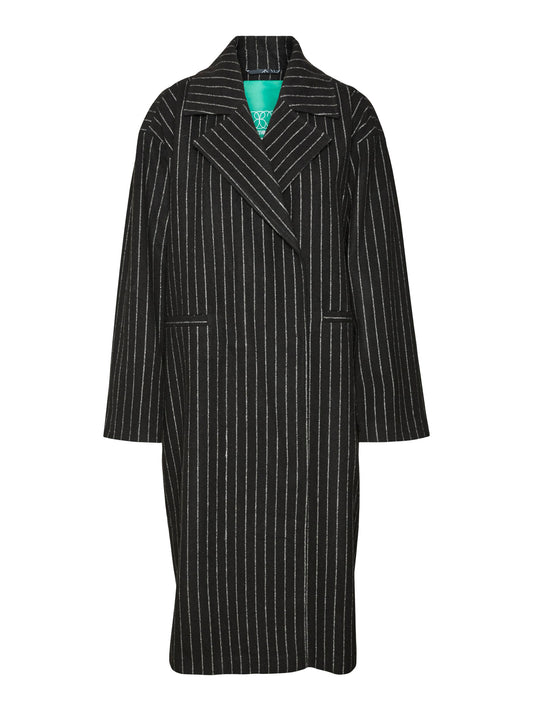 Something New - Oversized Pinstripe Long Coat