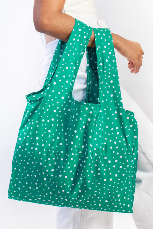 Kind Bag - Teal Polka Dots Reusable Bag
