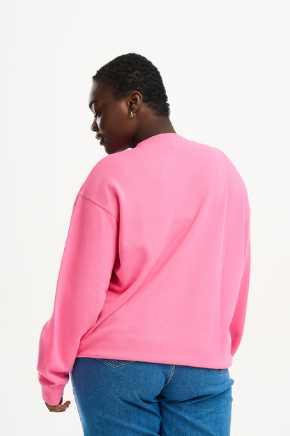 Sugarhill Brighton - Noah Shark Embroidery Pink Sweatshirt