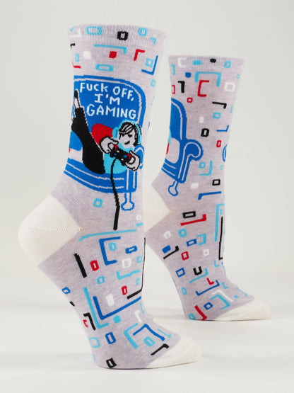 Blue Q - F**k off I'm Gaming Crew Socks