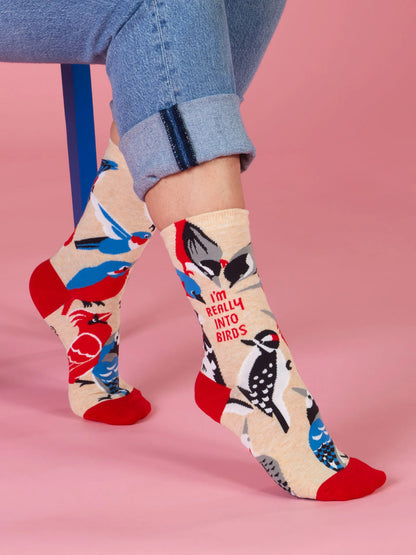 Blue Q - I’m Really Into Birds Womens Crew Socks