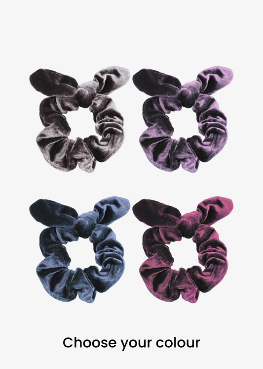 The Edit - Single Velvet Bow Scrunchie