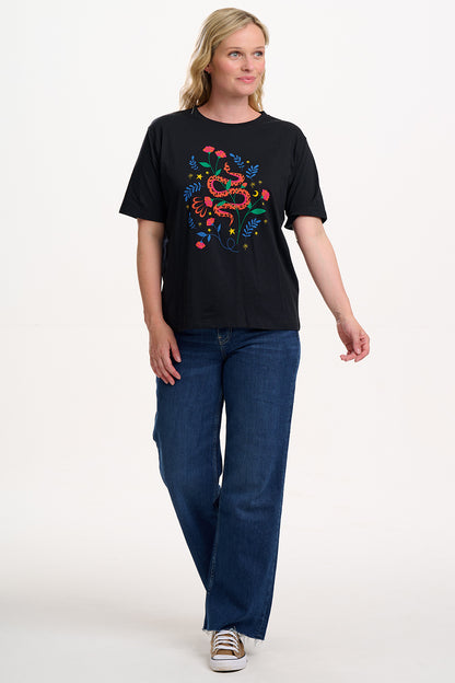 Sugarhill Brighton - Kinsley Floral Snake Relaxed Tee