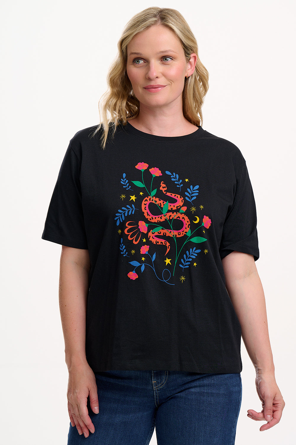Sugarhill Brighton - Kinsley Floral Snake Relaxed Tee