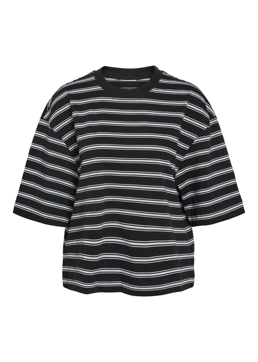 Noisy May - Black & White Striped Tee