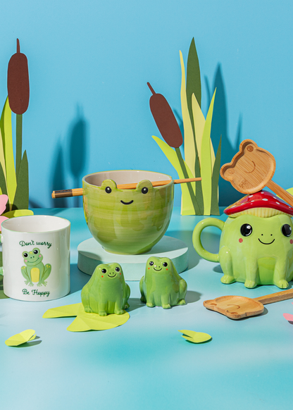 Sass & Belle - Frog Noodle Bowl With Chopsticks