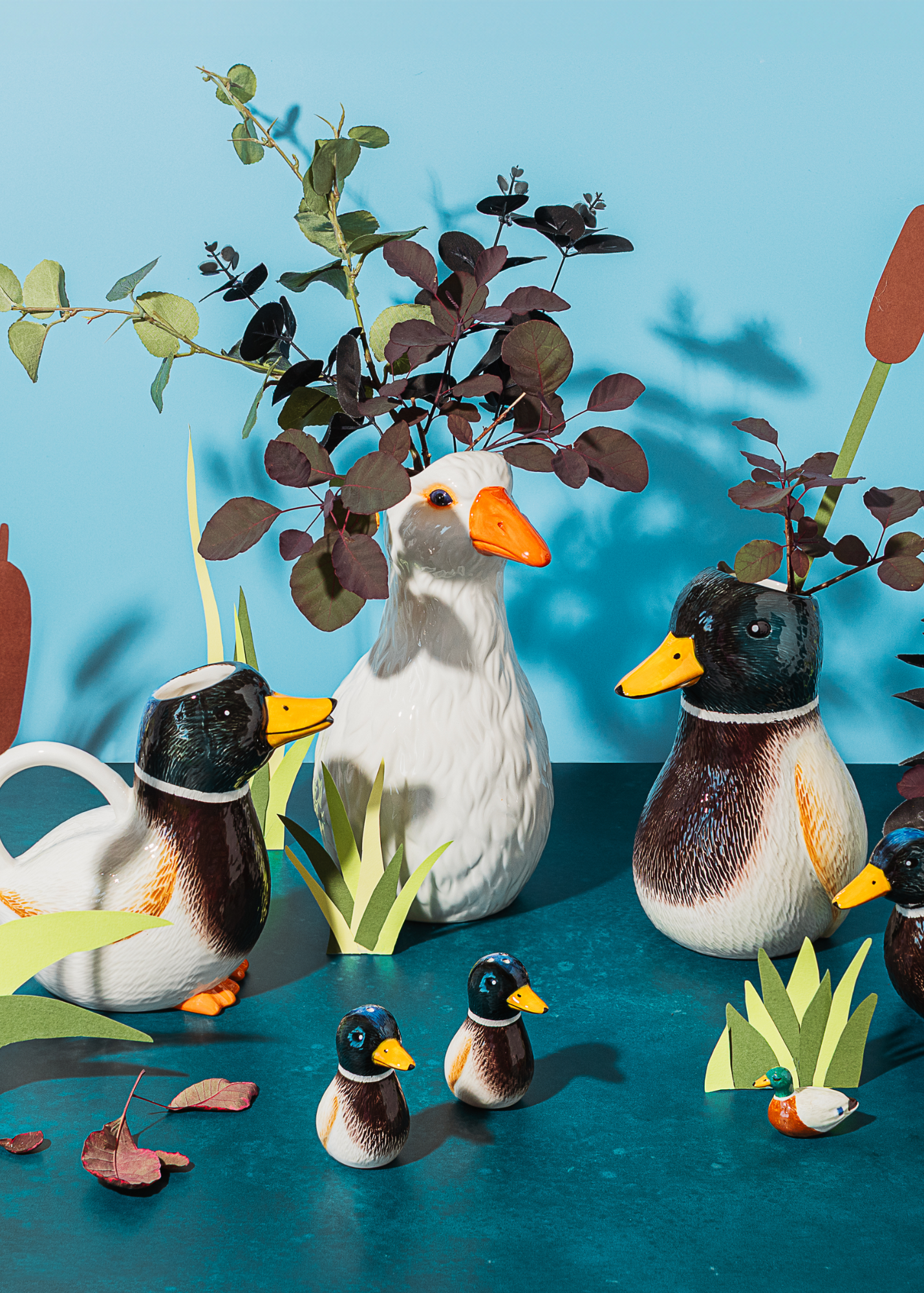Sass & Belle - Mallard Duck Shaped Vase