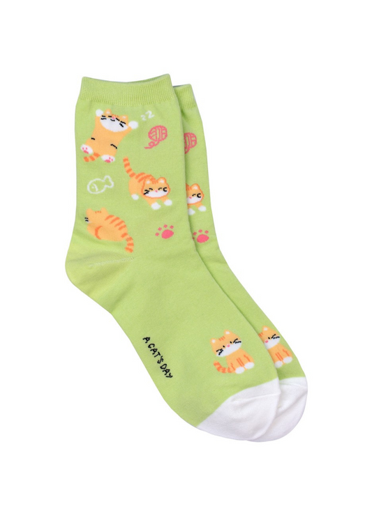 Joe Cool - Green Ginger Cat Nap Socks