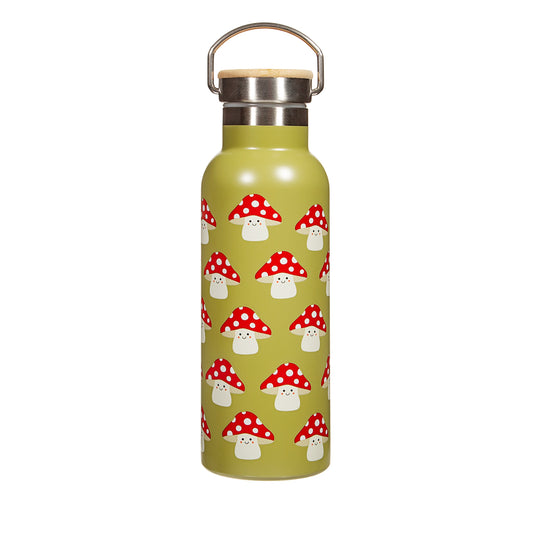 Sass & Belle - Cute Mushroom Print Water Bottle