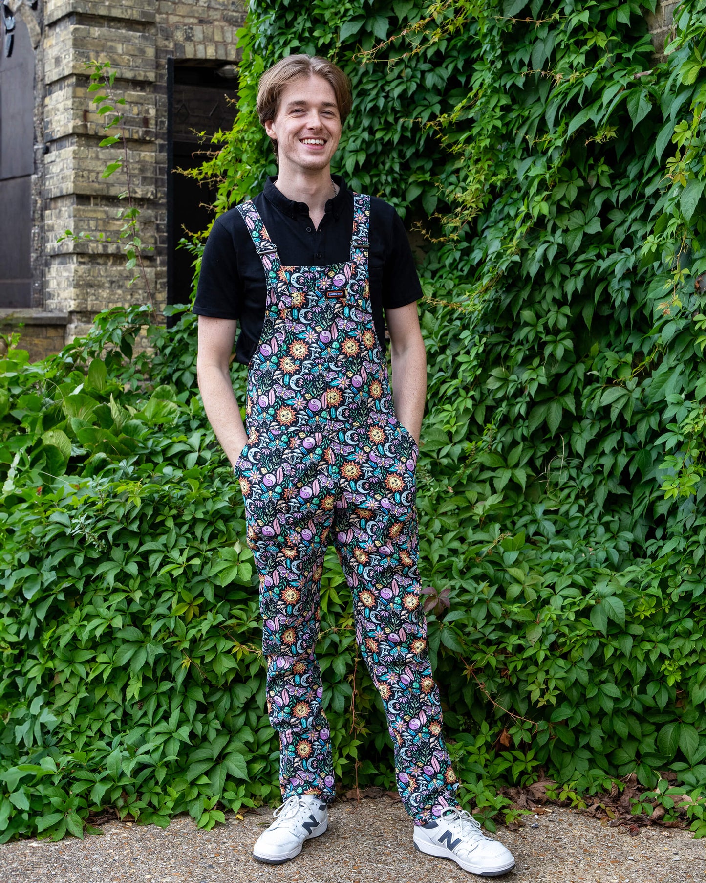 Run & Fly - Boho Summer Stretch Twill Dungarees