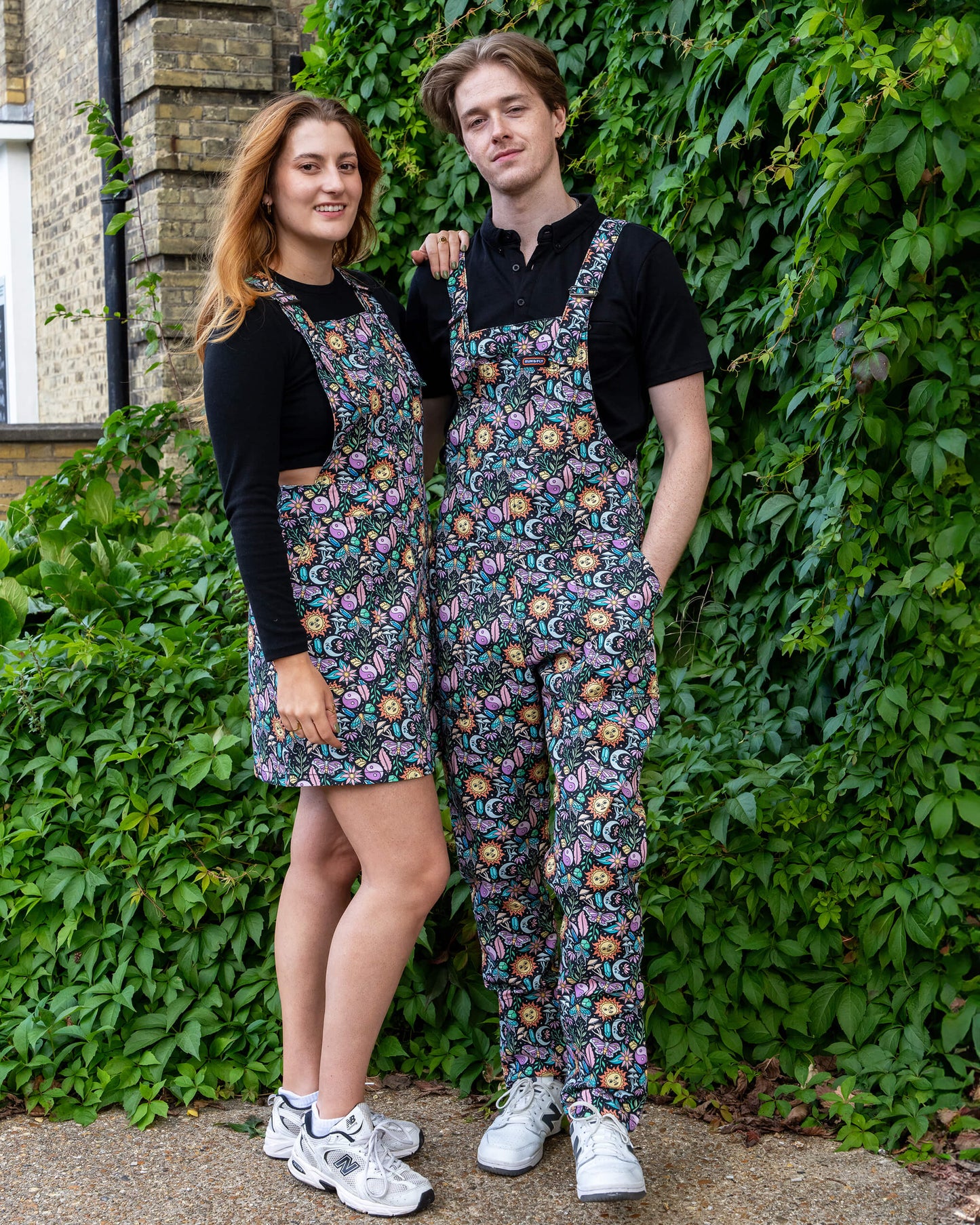 Run & Fly - Boho Summer Stretch Twill Dungarees