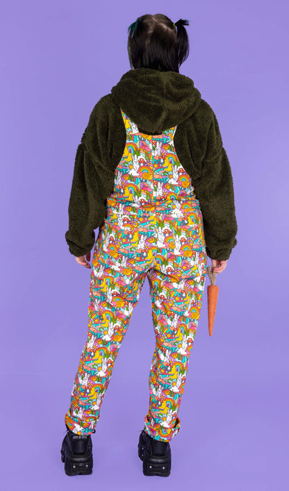 Run & Fly - Some Bunny Loves You Stretch Twill Dungarees