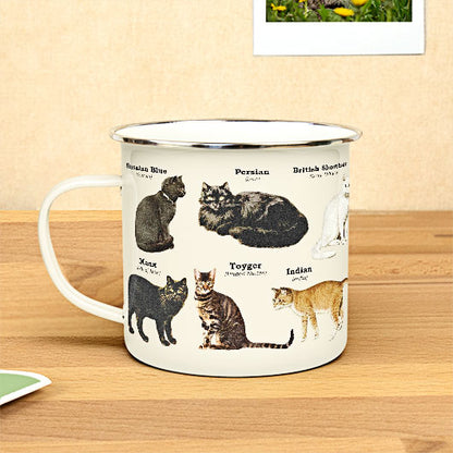 Gift Republic - Cat Breeds Enamel Mug