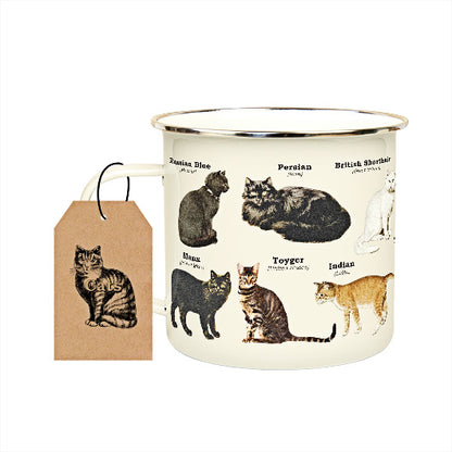 Gift Republic - Cat Breeds Enamel Mug