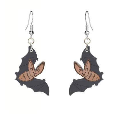 Little Moose - Long-Eared Bat Charm Earrings