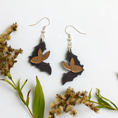 Little Moose - Long-Eared Bat Charm Earrings