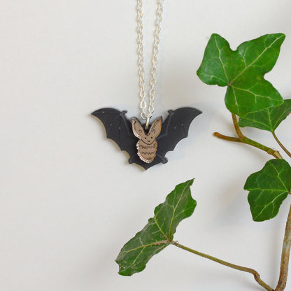 Little Moose - Long-Eared Bat Charm Necklace