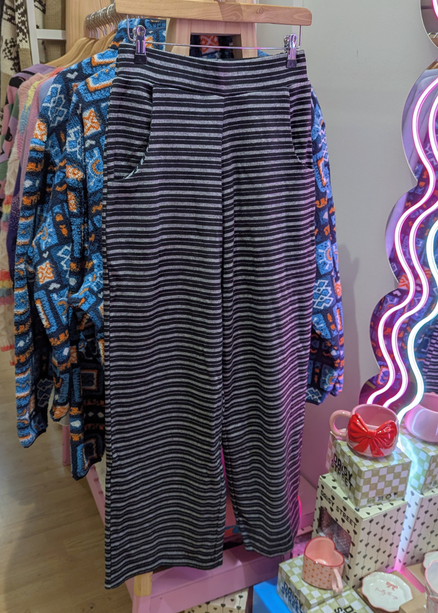 Daisy Street - Charcoal Grey Pinstripe Joggers