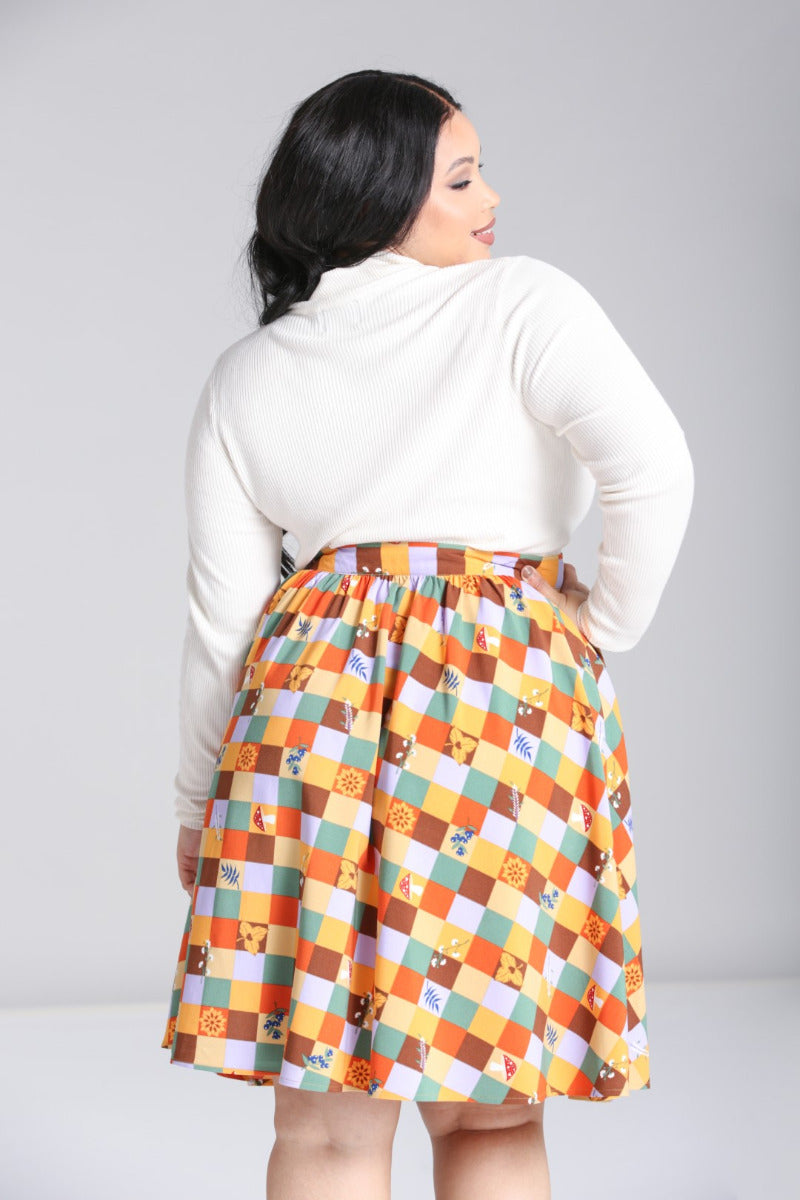 Hell Bunny - Checked Hawthorn Skirt