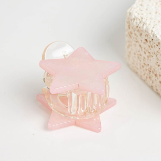 Thunder Egg - Pearly Pink Mini Star Hair Claw