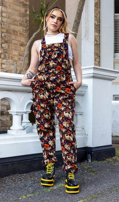 Run & Fly - Island Time Sloth Stretch Twill Dungarees