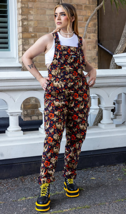 Run & Fly - Island Time Sloth Stretch Twill Dungarees