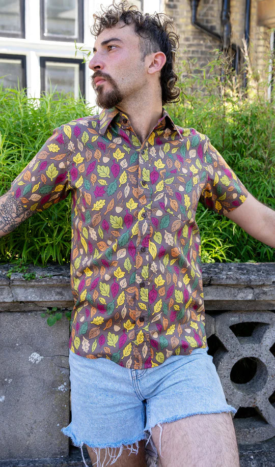 Run & Fly - Autumn Leaves Short Sleeve Shirt
