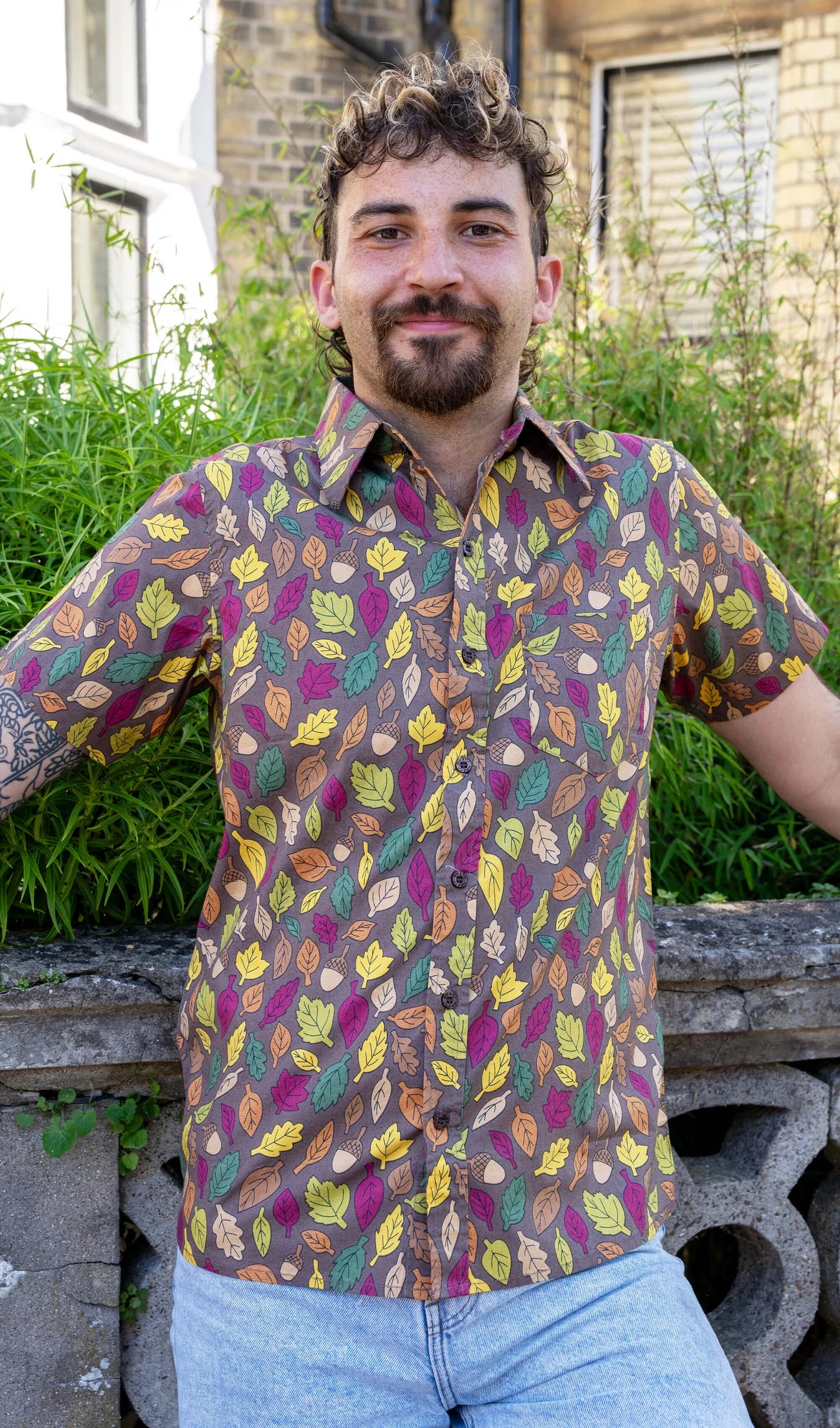 Run & Fly - Autumn Leaves Short Sleeve Shirt