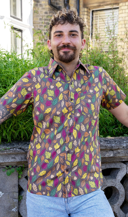 Run & Fly - Autumn Leaves Short Sleeve Shirt